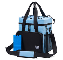 Borsa termica Brisby da 15 litri, nera e blu