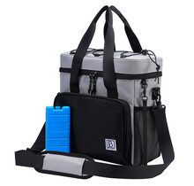 Brisby Kühltasche 15 Liter Schwarz Grau