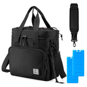 Sac isotherme Brisby 15 litres noir et orange