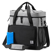 Brisby Koeltas 30 Liter Zwart Grijs