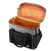 Borsa termica Brisby da 30 litri, nera, grigia e arancione