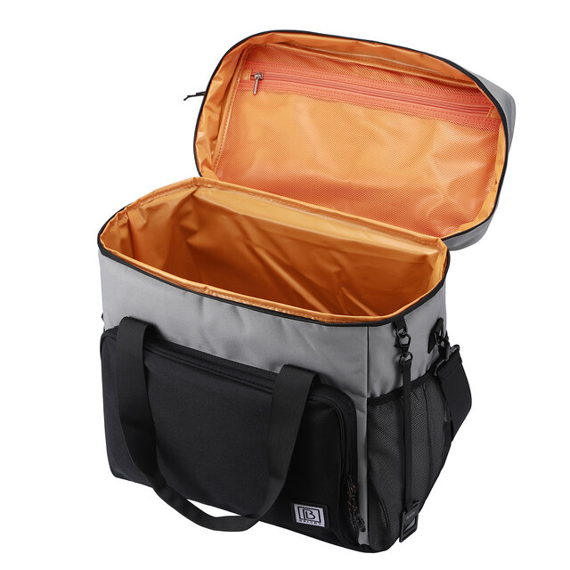 Sac isotherme Brisby 30 litres noir gris orange