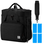 Brisby Cooler Bag 30 Liter Black with Orange