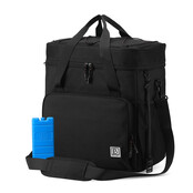 Borsa termica Brisby da 30 litri, nera e arancione