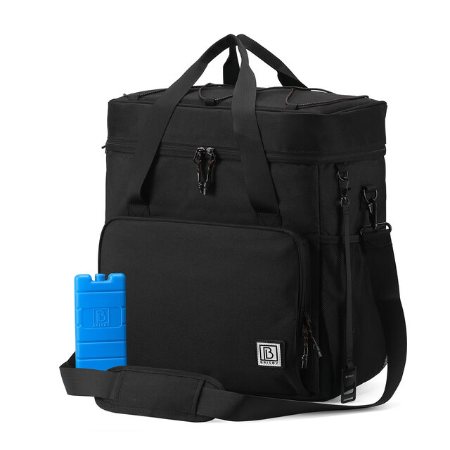 Brisby Kühltasche 30 Liter Schwarz mit Orange