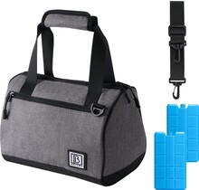 Bolsa térmica Brisby de 10 litros, color gris oscuro