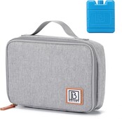 Borsa termica Brisby da 2,5 litri, grigio chiaro
