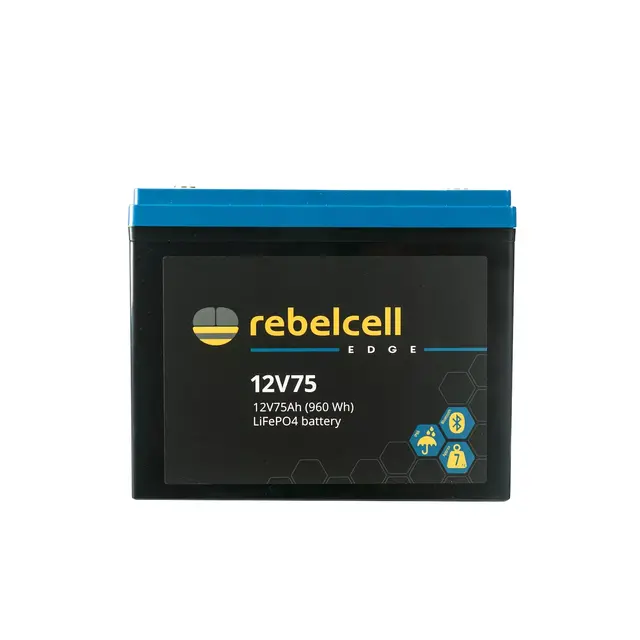 Rebelcell 12V 75Ah EDGE LiFePO4 battery