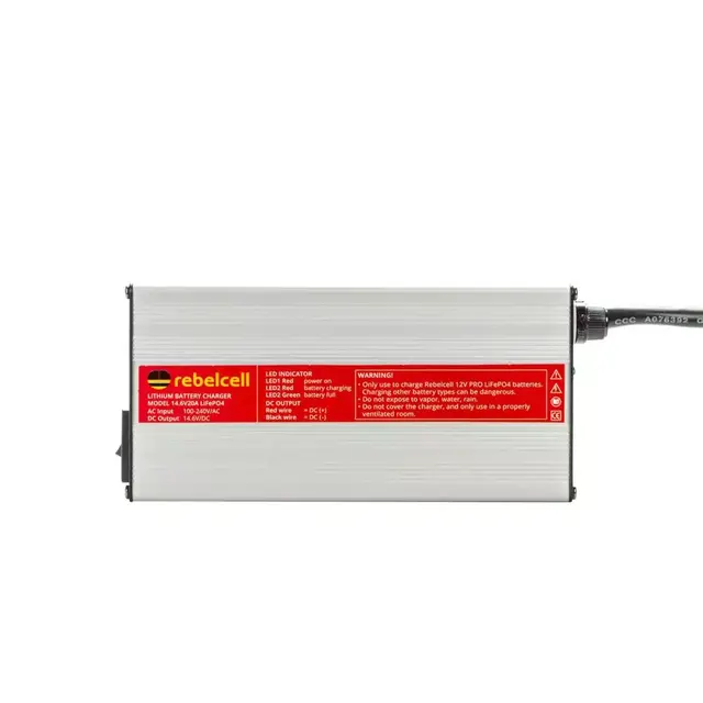 Rebelcell 14.6V20A LiFePO4 battery charger