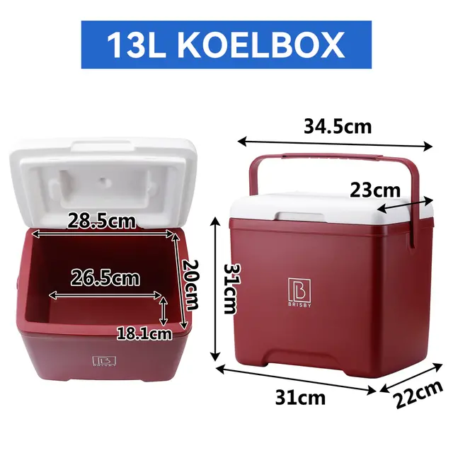 Glacière Brisby 13 litres rouge