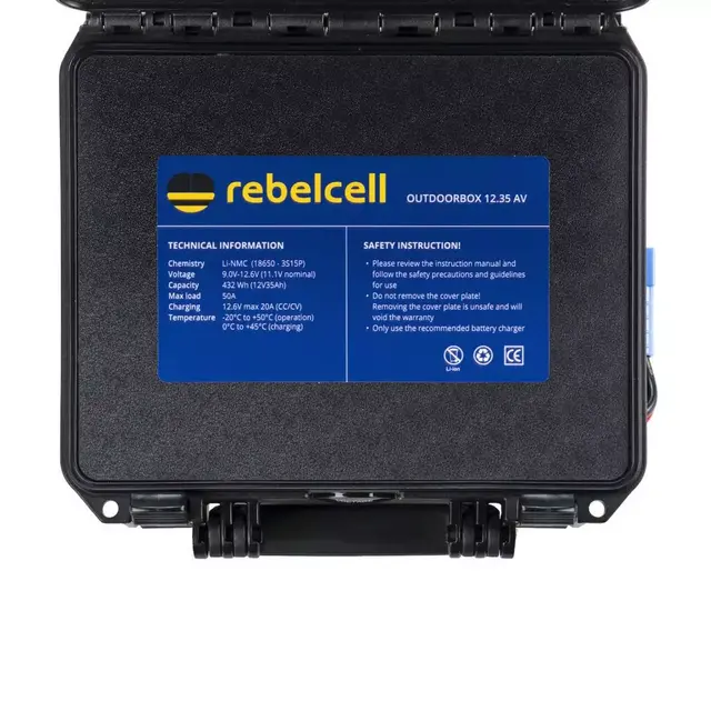 Coffret extérieur Rebelcell 12 volts 35 Ah