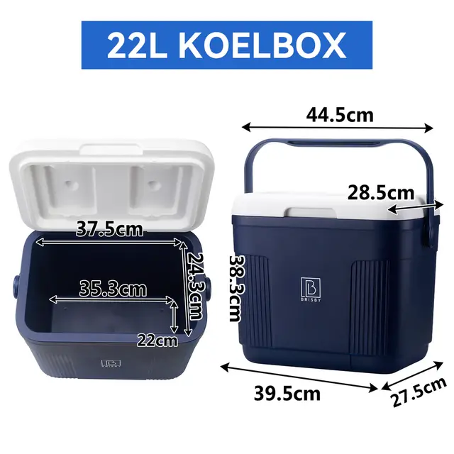 Brisby Cool Box 22 Liter Blue