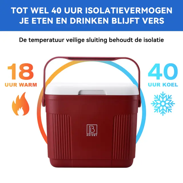 Glacière Brisby 22 litres rouge
