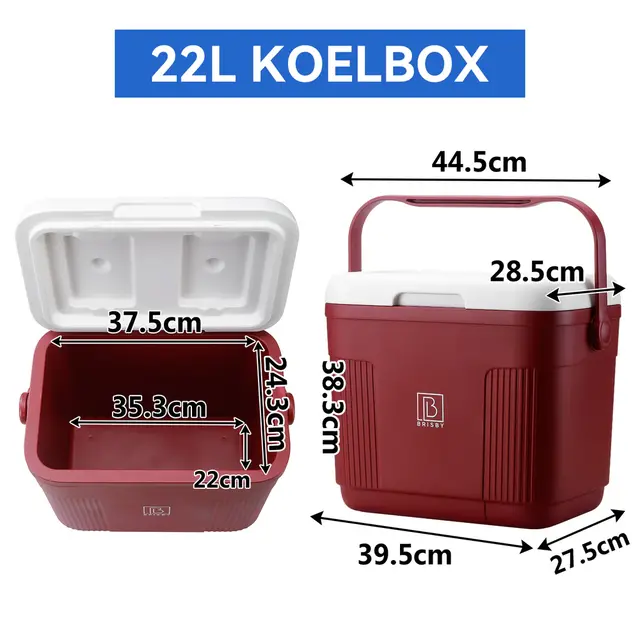 Brisby Cool Box 22 litri rosso