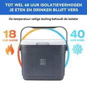 Brisby Kühlbox 22 Liter Grau