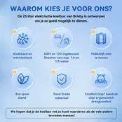 Nevera eléctrica Brisby de 25 litros, color negro