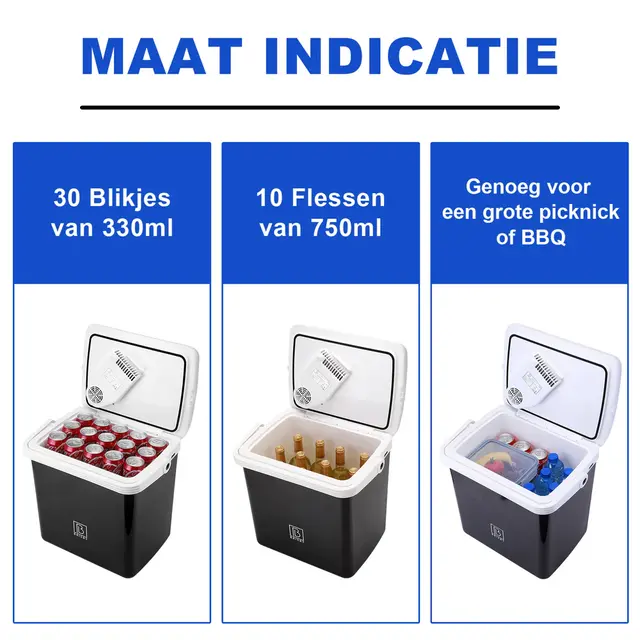 Glacière électrique Brisby 25 litres noire