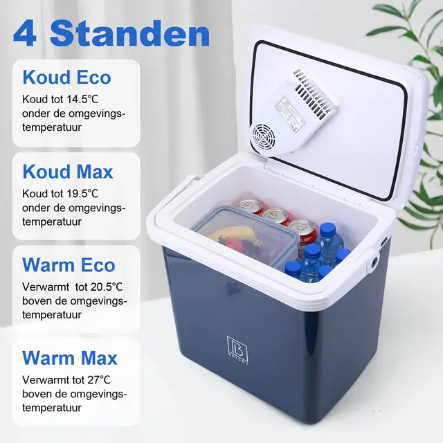 Brisby Elektrische koelbox  25Liter Blauw