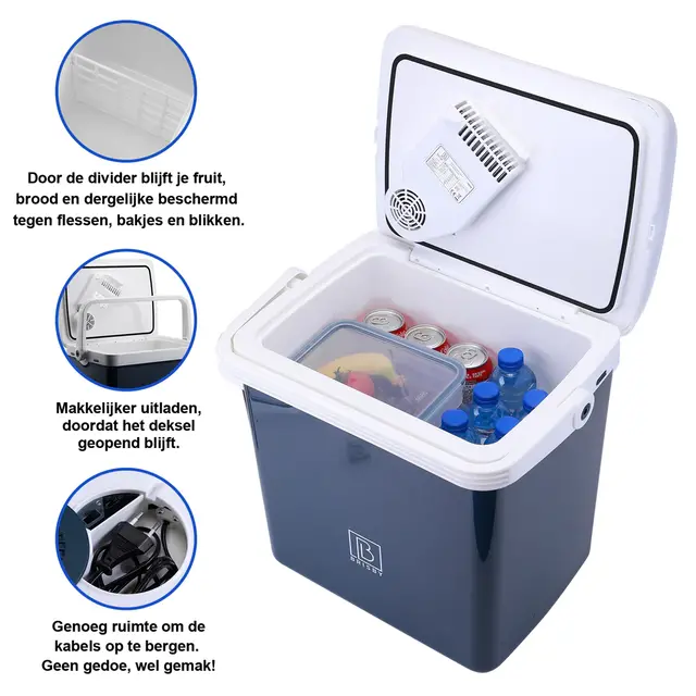 Brisby Electric Cool Box 25 Liter Blue