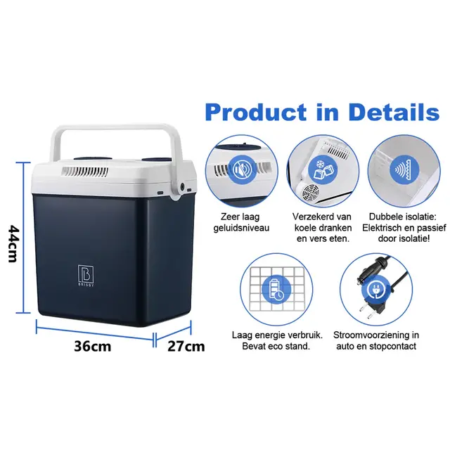 Glacière électrique Brisby 25 litres Bleu