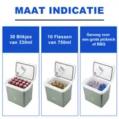 Brisby Electric Cool Box 25 Liter Green