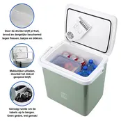 Glacière électrique Brisby 25 litres verte