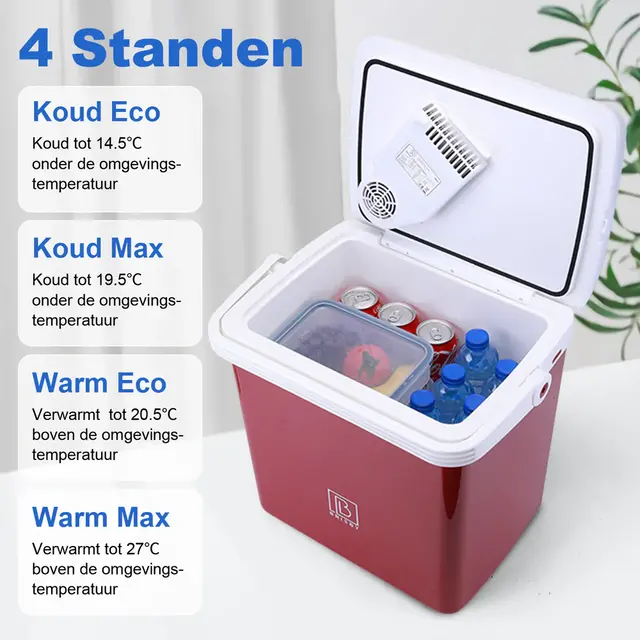 Glacière électrique Brisby 25 litres rouge