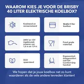Brisby elektrisk køleboks 40 liter blå