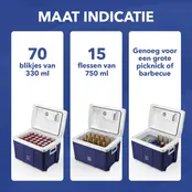 Brisby Elektrische koelbox 40Liter Blauw