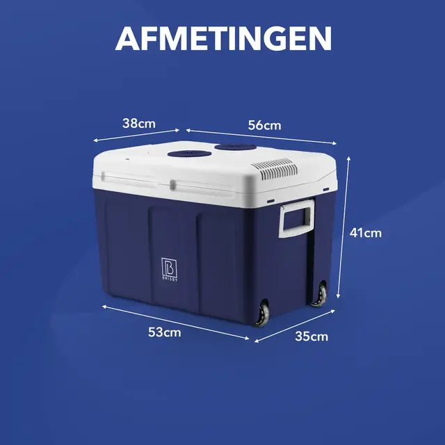 Brisby Elektrische Kühlbox 40 Liter Blau