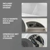 Brisby elektrisk køleboks 40 liter grå