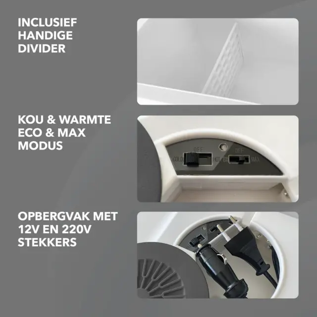 Brisby Elektrische koelbox 40Liter Grijs