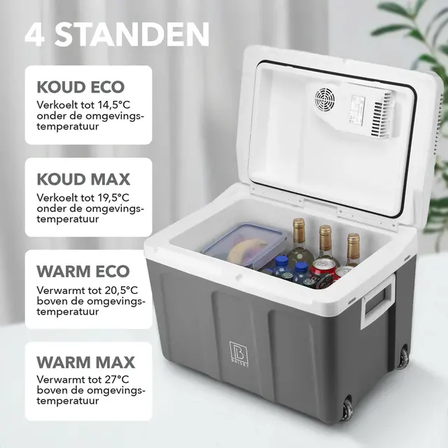 Brisby elektrisk køleboks 40 liter grå