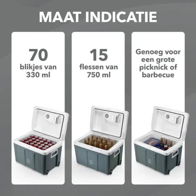 Brisby Electric Cool Box 40 litri grigio