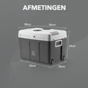 Brisby Elektrische Kühlbox 40 Liter Grau