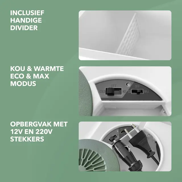 Brisby elektrisk køleboks 40 liter grøn