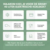 Nevera eléctrica Brisby de 40 litros, color verde