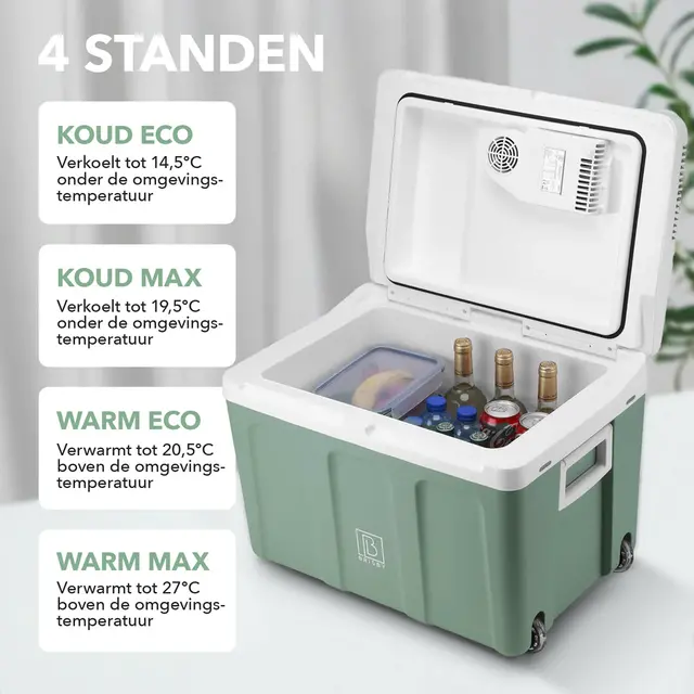 Brisby Elektrische koelbox 40Liter Groen