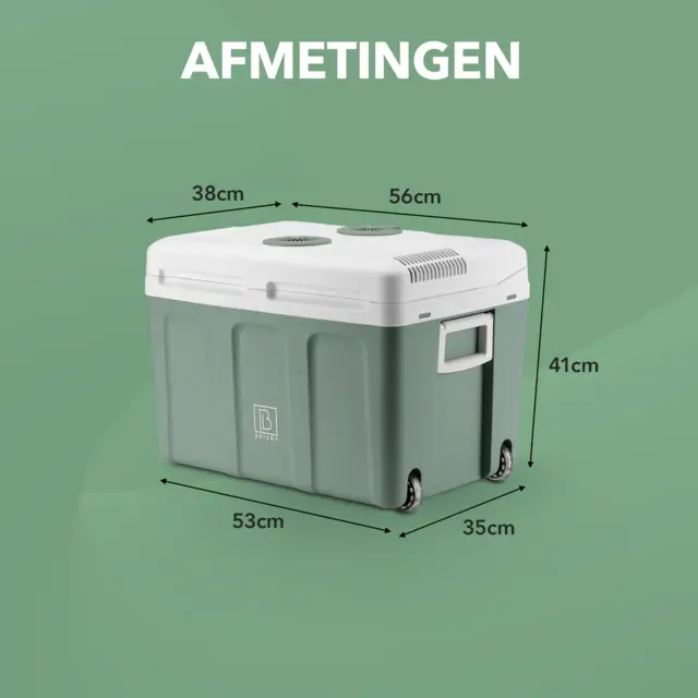 Brisby Elektrische koelbox 40Liter Groen