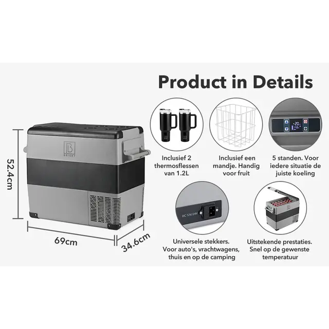 Frigo compressore Brisby da 49,5 litri