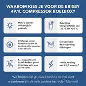 Frigo portatile con compressore Brisby da 58,1 litri