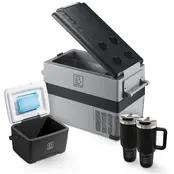 Frigo portatile Brisby Compressor da 40,5 litri e frigo portatile da 8 litri nero SET