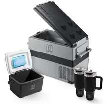 Brisby Compressor cool box 40.5 Liter and 8 Liter cool box black SET