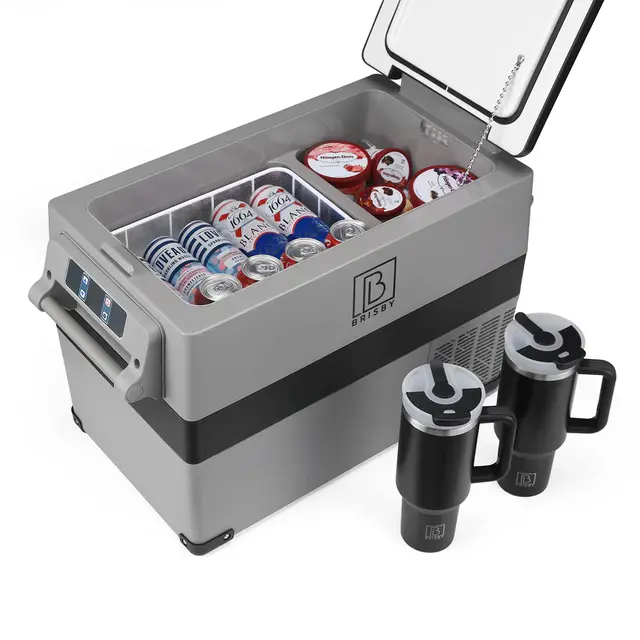Frigo portatile Brisby Compressor da 40,5 litri e frigo portatile da 8 litri nero SET