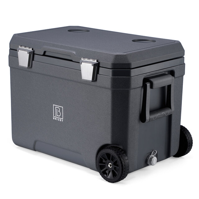 Nevera portátil Brisby de 45 l, color gris