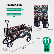 Packaway Opvouwbare Bolderkar Abstract Colors 70kg