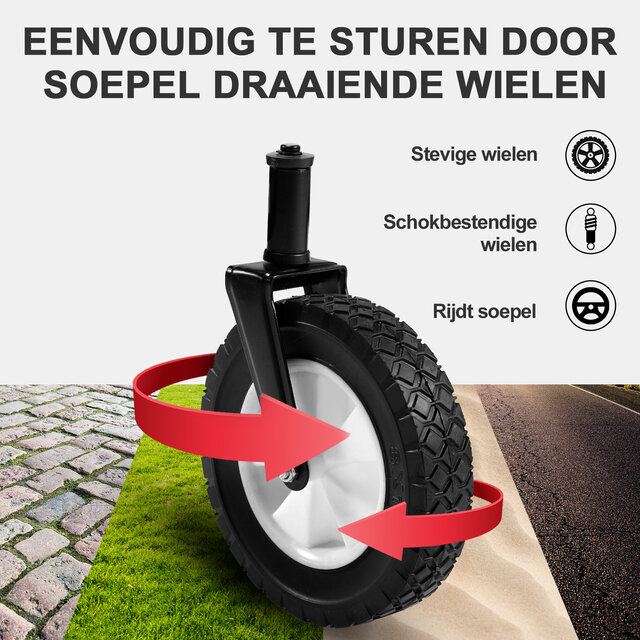 Packbares, faltbares Bolderkar in abstrakten Farben, 70 kg