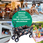 Packaway Foldbar Bolderkar abstrakte farver 70 kg