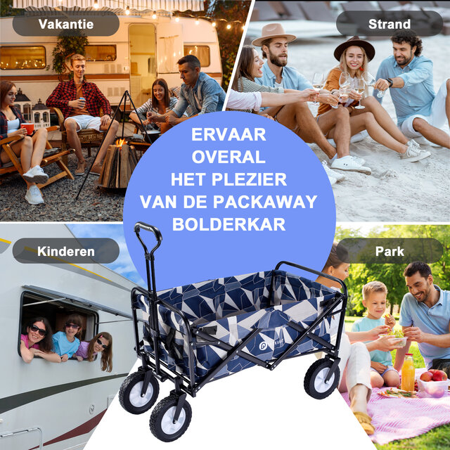 Packaway Pliable Bolderkar Abstrait Pastel 70kg