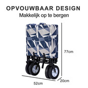 Packaway Opvouwbare Bolderkar Abstract Pastel 70kg